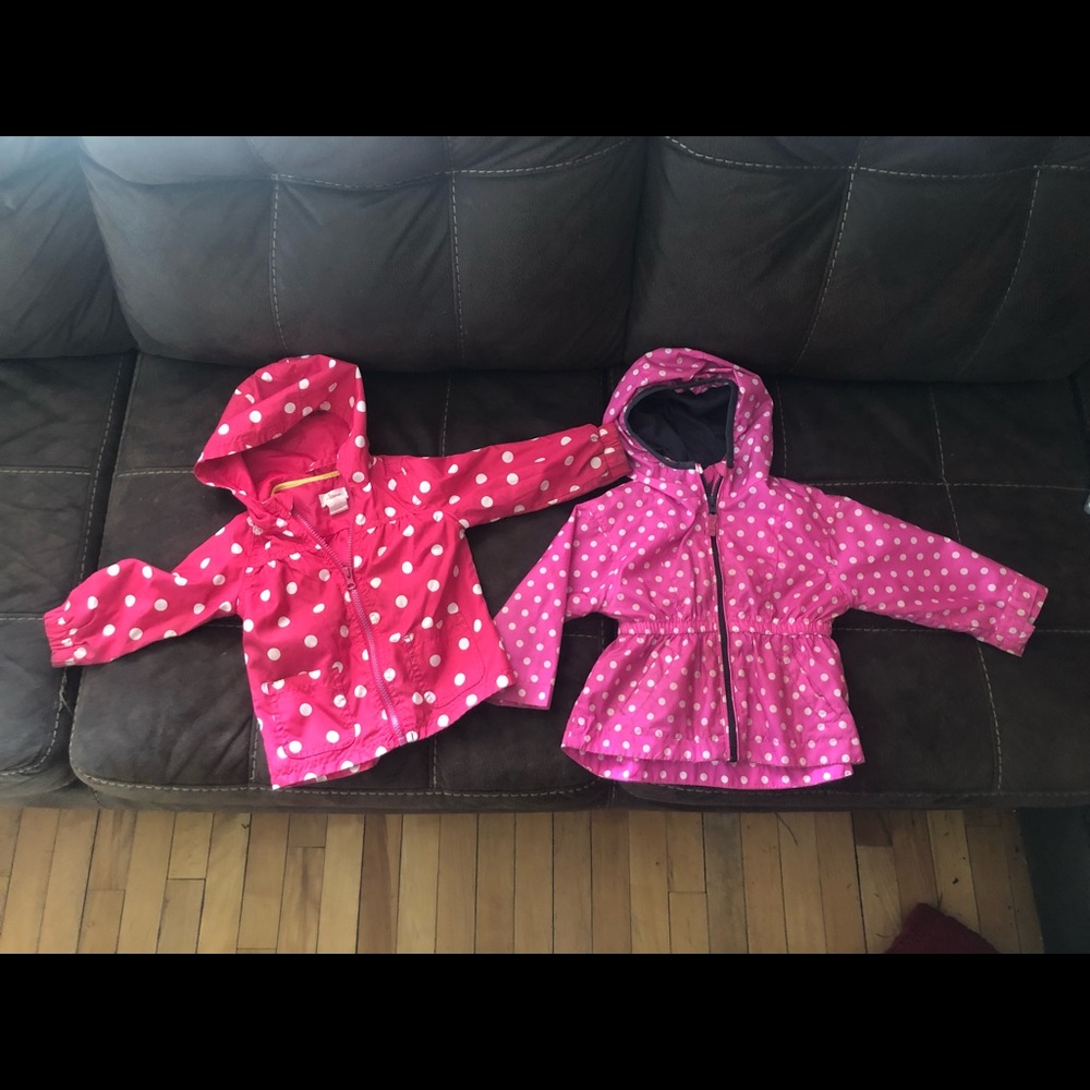 Toddler rain coats.